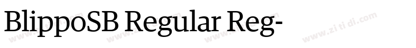 BlippoSB Regular Reg字体转换